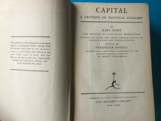 CAPITAL,  A CRITIQUE OF POLITICAL ECONOMY By Karl Marx 1906 5