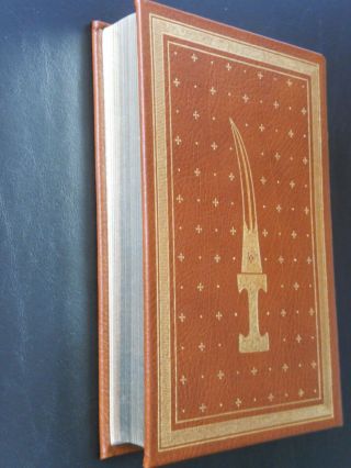 THE HAJ BY LEON URIS FRANKLIN LIBRARY SIGNED FIRST EDITION LEATHER 6