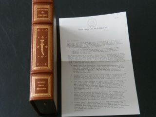 THE HAJ BY LEON URIS FRANKLIN LIBRARY SIGNED FIRST EDITION LEATHER 7