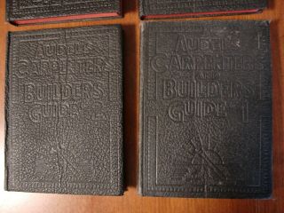 Vintage 1944 Print AUDEL ' S Carpenters and Builders Guides Set of 4 Books 1.  2.  3.  4 3