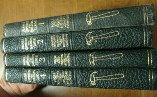 Vintage 1944 Print AUDEL ' S Carpenters and Builders Guides Set of 4 Books 1.  2.  3.  4 6