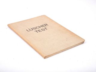 Lüscher Colour Test Swatch Book Probable First Edition 1948 Extended Version