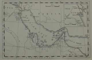 1954 Persian Gulf Trucial Oman Uae Boundary Disputes Kuwait Middle East