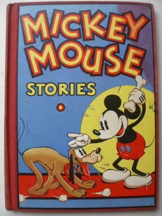 Mickey Mouse Stories Book No 2 Walt Disney Dated 1934 On Title Page B/w Illustr