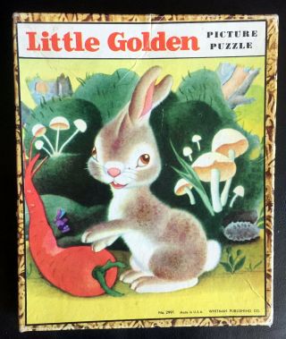 The Lively Little Rabbit Little Golden Picture Puzzle,  Size Of Book Htf
