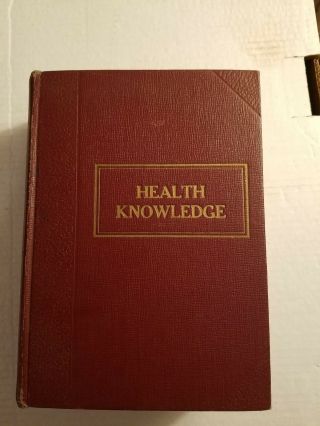 Health Knowledge Volume 1 & 2 By J.  L.  Corish 1924 Hardcover