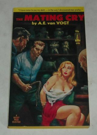 Unread 1960 Beacon Books The Mating Cry Sleaze Pb Book Gga Bondage A.  E Van Vogt
