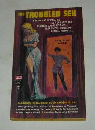Unread 1961 Beacon Books The Troubled Sex Sleaze Pb Book Gga Lesbian Interest