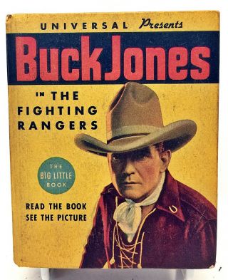 1936 Buck Jones In The Fighting Rangers 1188 Big/better Little Book Blb