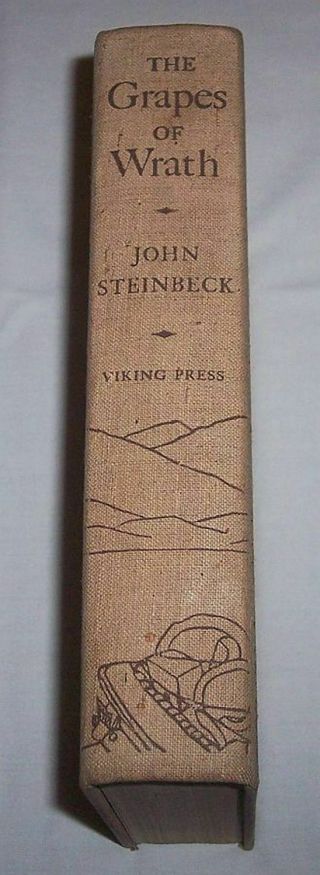 The Grapes of Wrath 10th Printing 1939 hardcover with dust jacket John Steinbeck 4