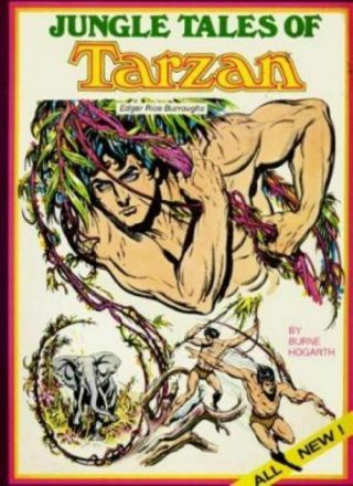 Jungle Tales Of Tarzan Burne Hogarth,  1st Printing 1976,  Pb,  Burroughs,  Guptill