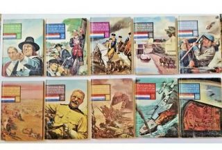 Golden Book History Of The United States Encyc 1 - 10 1963 - Xlnt