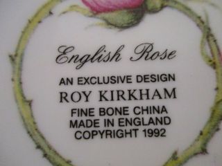 6 VINTAGE ENGLISH ROSE BONE CHINA ROY KIRKHAM COFFEE TEA MUG 5