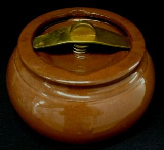 Vintage Comoy’s Of London England Pipe Tobacco Pottery Jar Humidor