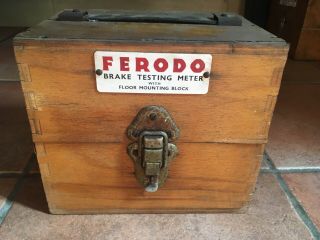 Vintage Ferodo Brake Tester Complete With Box (c)