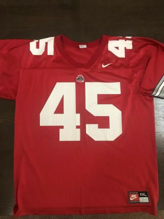 Vintage Ohio State Buckeyes Nike 45 Archie Griffin Football Red Jersey Xxl