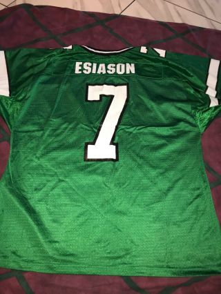 Vintage Nfl Wilson York Jets Boomer Esiason 7 Jersey Pro Cut Team Edition