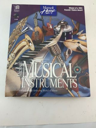 Vintage Microsoft Home 1993 (musical Instruments) Complete Pc