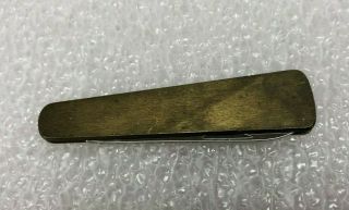 Vintage Brass Pocket Knife Single Blade Inox Solingen Thin Gentleman 