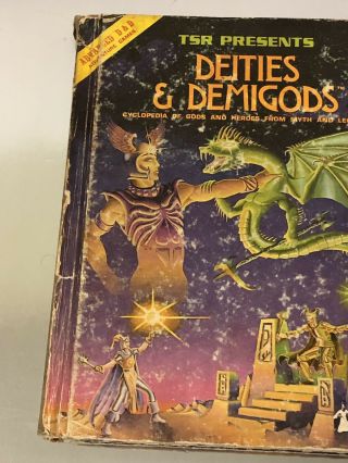 Vintage 1980 Advanced Dungeons & Dragons Deities & Demigods Cyclopedia Book 2