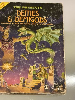 Vintage 1980 Advanced Dungeons & Dragons Deities & Demigods Cyclopedia Book 4