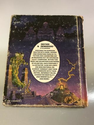 Vintage 1980 Advanced Dungeons & Dragons Deities & Demigods Cyclopedia Book 5