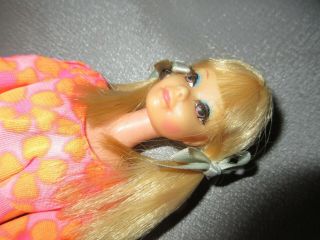 Vintage Barbie Pj Doll 1969 Blonde Brown Eyes Outfit 1113 Groovy