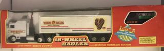 Vintage 1991 Winn Dixie Remote Control 18 - Wheel Hauler Truck