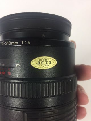 Canon Zoom Lens EF 70 - 210mm f/4 Macro AF Made In Japan Vintage 7