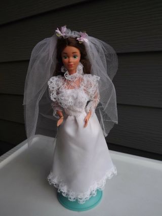 1980 Vintage Barbie Doll Wearing Wedding Dress Philippines