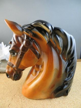 Vintage NM Stallion Horse Head Vase 6 