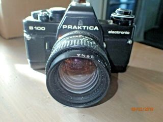 Vintage Praktica B100 Camera With Pentacon Prakticar 50 Mm 1.  4 Mc Lens
