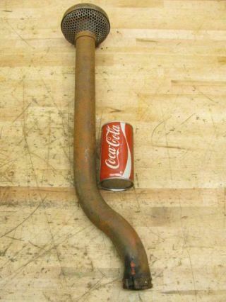 Antique Vintage Vac,  Case Farm Tractor Air Intake Pipe Pre Cleaner 1 - 3/4 " Id