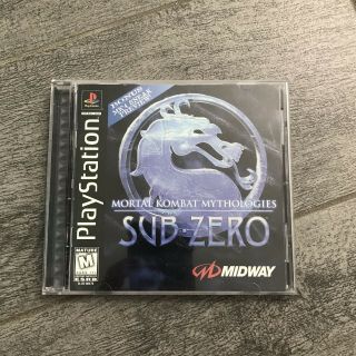 Mortal Kombat Mythologies: Sub Zero (sony Playstation 1,  Ps1) Vintage Video Game