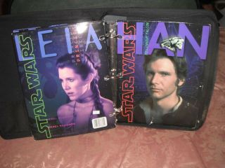 Vintage 1996 Star Wars Trapper Keeper/zipper Binder With Folders Of Characters