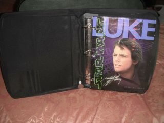 Vintage 1996 Star Wars Trapper Keeper/Zipper Binder with folders of Characters 4