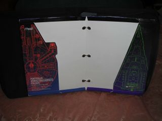 Vintage 1996 Star Wars Trapper Keeper/Zipper Binder with folders of Characters 5