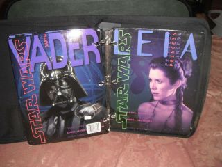 Vintage 1996 Star Wars Trapper Keeper/Zipper Binder with folders of Characters 6