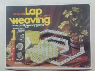 Vintage Love & Money Hexagon Lap Loom Kit,  Booklet,  & Tools