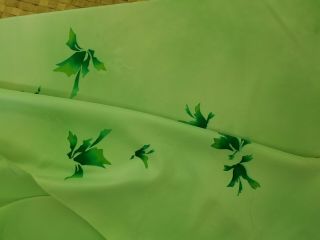 Japanese Vintage Soft Flowing Silk Fabric Bolt Over 11 Yds Falling Leaves Nos