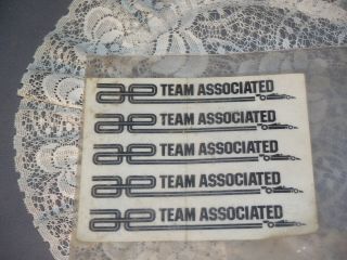 Vintage Team Associated Decals/stickers 1980s/1990s