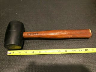 Vtg.  Sears Craftsman 45787 No.  2 Rubber Mallet 13 " Lg 16 Oz.  Made In Usa.