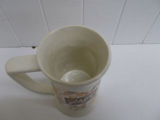 KW - 168 Vintage Schlitz 6” beer mug glass cup Bavarian October fest motif ceramic 3