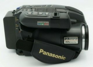 Vtg Panasonic Camcorder Palmcorder PV - D308 VHSC w Case Charger And 2 Batteries 3