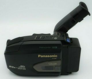 Vtg Panasonic Camcorder Palmcorder PV - D308 VHSC w Case Charger And 2 Batteries 6