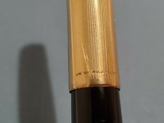 Vintage Classic PARKER 51 Fountain Pen 1/10 12K Gold Filled Cap black body 3