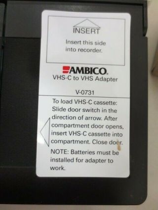 Vintage JVC GR - SXM540 VHS - C video camera recorder Camcorder Bundle 6
