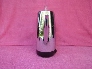 Vtg 1960s General Electric Immersible Chrome 9 - Cup Percolator Coffee Pot Maker 4