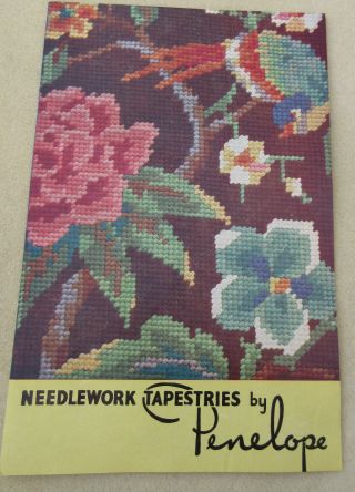 Vtg Penelope Needlework Tapestry B5723 Landscape Deer in Forest 18 