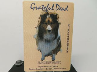 Vintage Grateful Dead Backstage Pass 9 - 29 - 1993 Boston Garden Mass